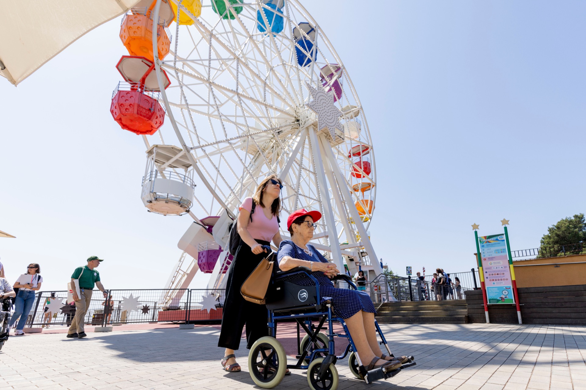 People enjoying an accessible cultural experience