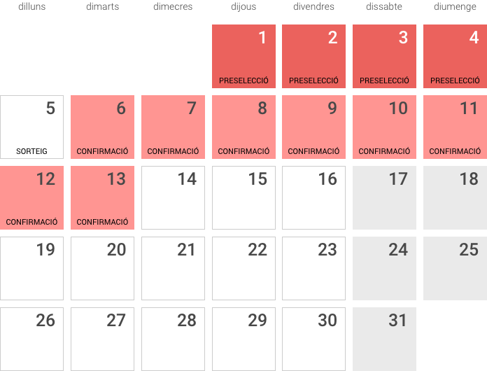 Calendari d'octubre