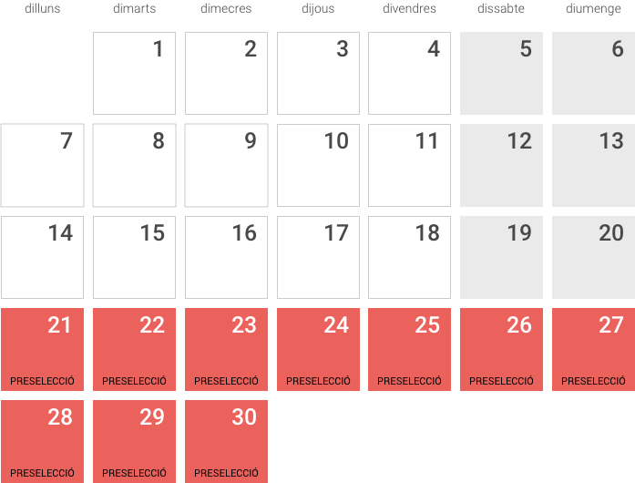 Calendari de setembre